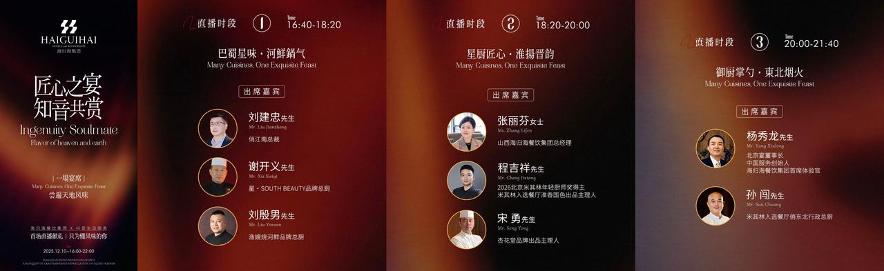 海歸海餐飲集團攜旗下13個品牌齊聚抖音直播間，探索“精致餐飲”內(nèi)容經(jīng)營